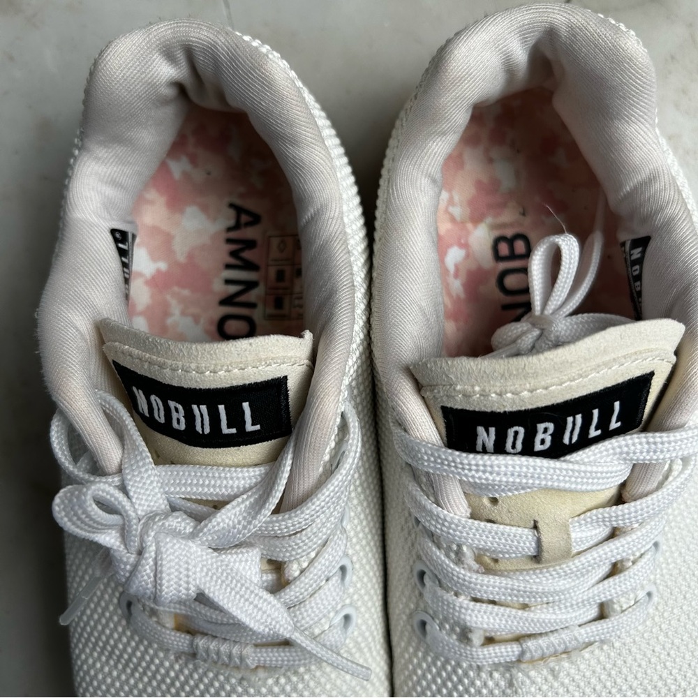 NOBULL Women's Cream and Pink camo Sneakers Size 6 - Picture 5 of 12